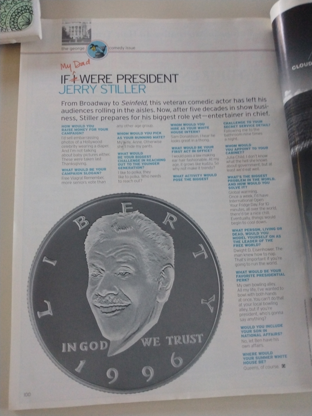 George Political Humor Issue Magazine - Blue, Red, Black Cover - Picture 10 of 11